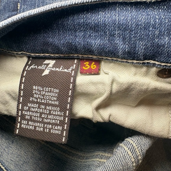 7 For All Mankind Men's Straight Jeans 36x30 - Picture 3 of 3